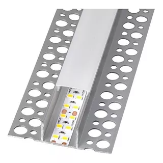 Perfil Aluminio Led P2013a-aspa Abajo Aplicar 6mt C/tapa 