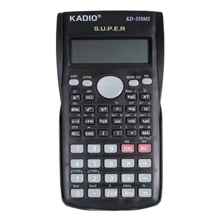 Calculadora Cientifica Kadio 350ms 240 Funciones / 2 Líneas Color Negro