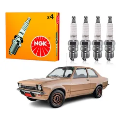  Jogo Velas Ngk Chevette 1.4 Gasolina 1973 A 1977