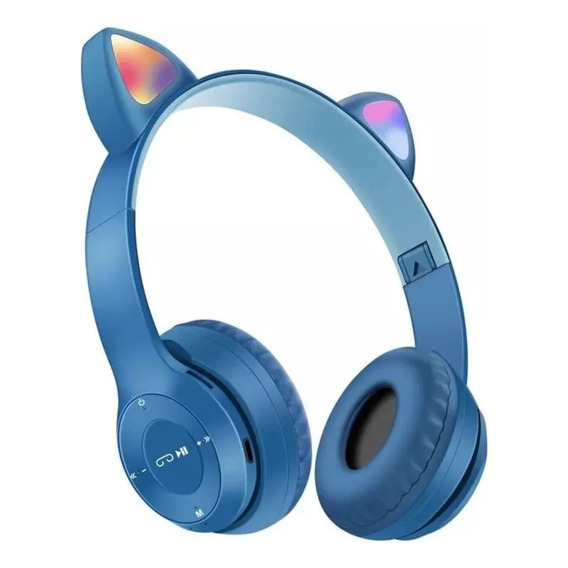 Auriculares Inalambricos Bluetooth Luces Orejas De Gato P47f