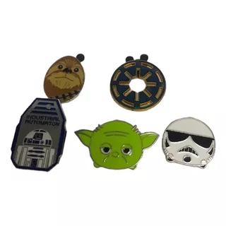 Star Wars Pin Set 5 Coleccion Disney Original