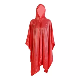 Poncho Impermeable Niños Rojo Alpes