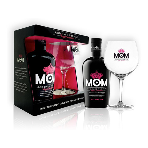 Gift Box Mom Royal Smoothness Gin 700ml + Copa C/estuche