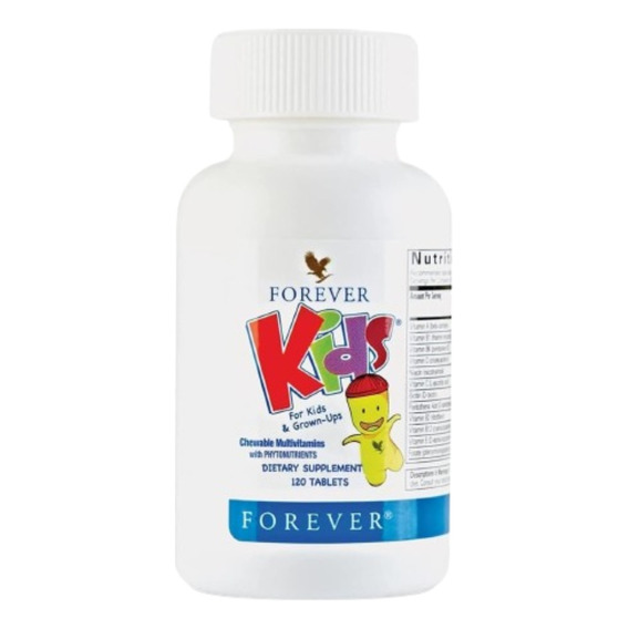 Multivitaminas Masticables Para Niños Forever Kids 120 Tab 