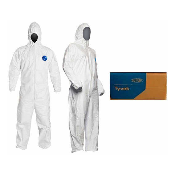 Overol Traje Tyvek Dupont 400 Talla Xl 25 Piezas