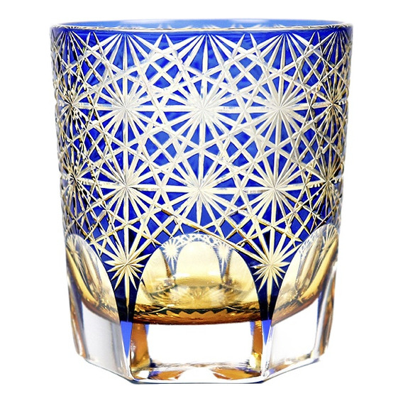 Vasos De Whisky Edo Kiriko De Cristal Tallados A Mano, Color