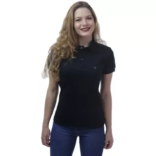 Camisa Polo Feminina Básica Manga Curta