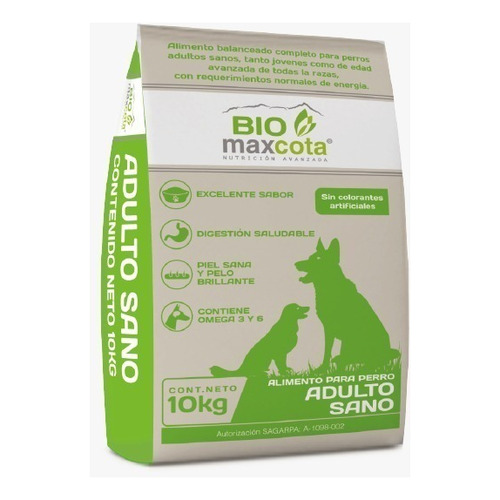 Alimento Biomaxcota  Sano para perro adulto todos los tamaños sabor mix en bolsa de 10kg