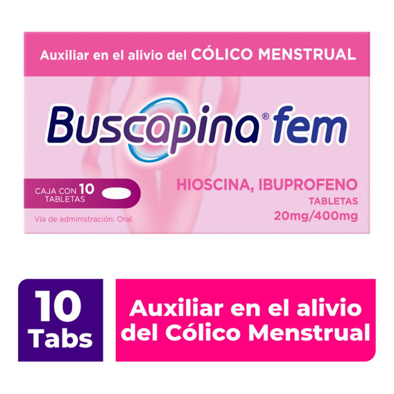 Caja De Analgesicos Buscapina Fem X10 Tabletas 420mg