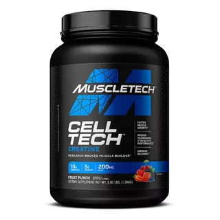 Muscletech Cell-tech Creatine Ganador De Masa Creatina 3 Lb Fruit Punch