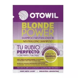 Shampoo Neutralizador Otowil Rubios Blonde Power X48un