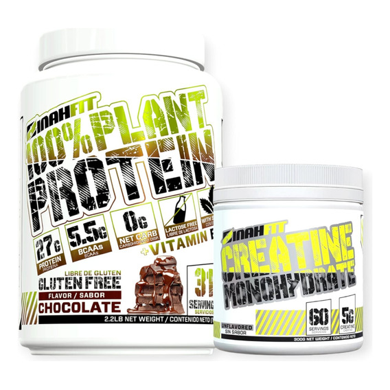 Pack Proteina 100% Plant + Creatina Monohidratada - Binahfit