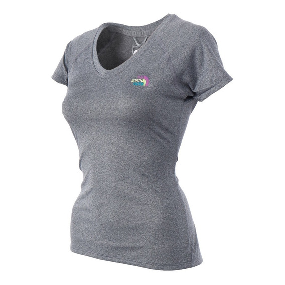 Playera The North Face Mujer Gris Reaxion Amp Nf00a9jzgdl