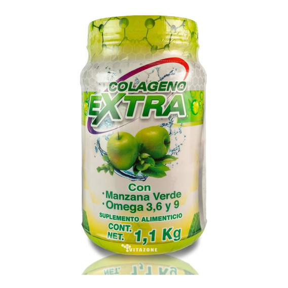 Colágeno Extra Coenzima Q10 Omegas 1.1 Kg Manzana Sanabi