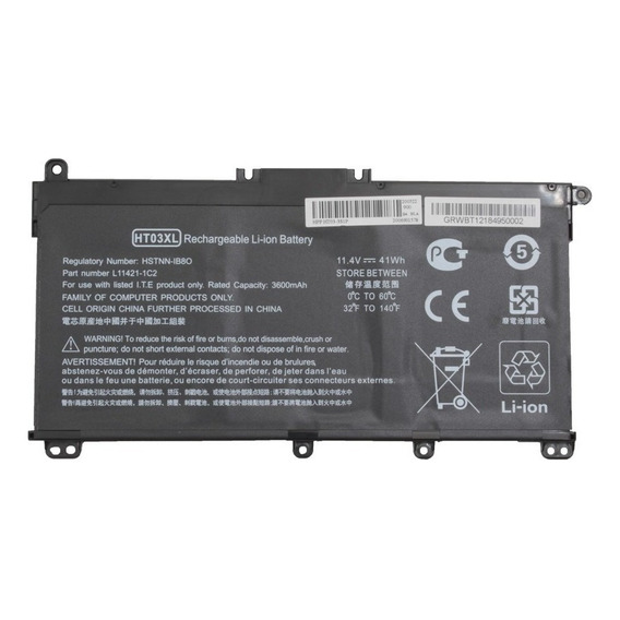 Bateria Compatible Con Hp Ht03xl L11119-855 14-ck Litio A