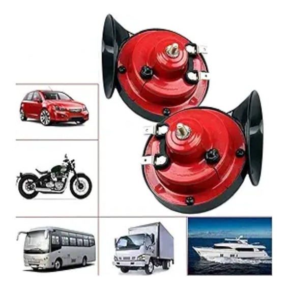 Kit Bocina Caracol Doble Auto Camioneta Moto 12v