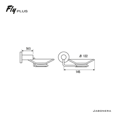 Accesorio De Baño Jabonera Hidromet Fly Plus *