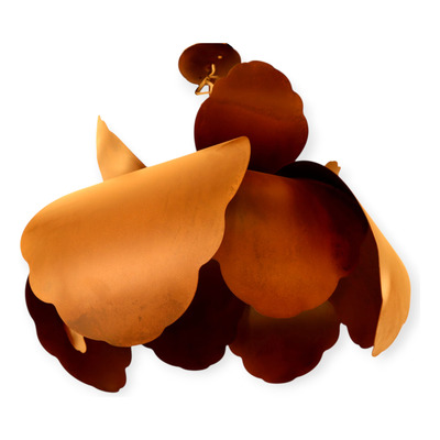 Colgante Magnolia N°4 C/pistilos Ø55cm 1x27 Oxido