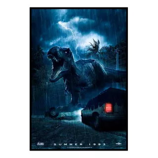 Cuadro Premium Poster 33x48cm Jurassic Park 1993