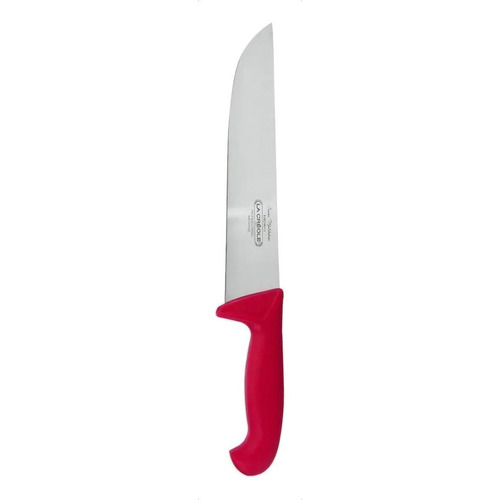 Cuchillo Carnicero 8 Pulgadas Profesional Premium La Creole Color Rojo