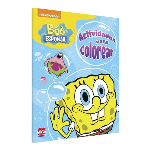 Libro Colorear Bob Esponja Actividad Bajo El Mar Nickelodeon