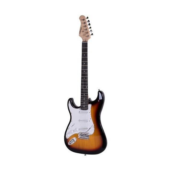 Guitarra Electrica Parquer Stratocaster Zurdo Sunburst Funda