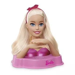 Boneca Barbie Busto Para Pentear 12 Frases Styling Head 1291