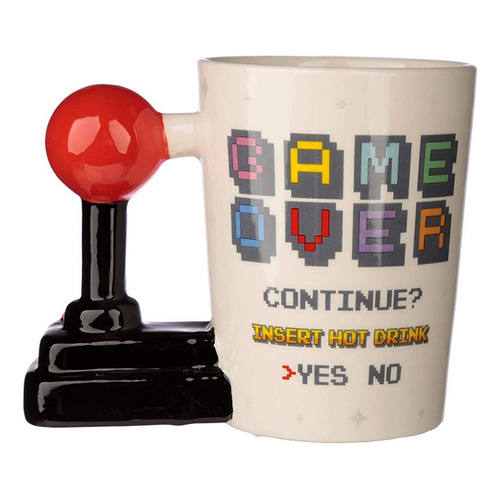 Taza Tazón Joystick Game Over 5d Mug Ceramica Control / Lhua