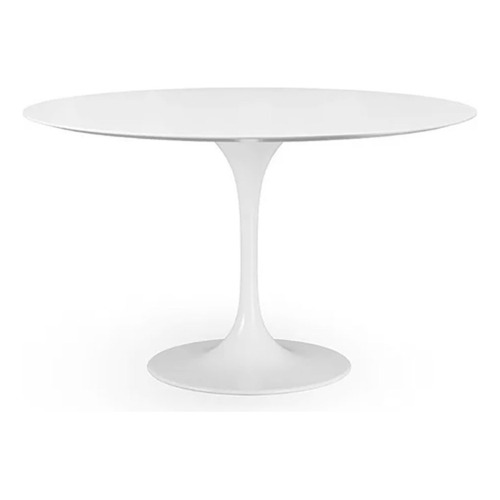 Mesa De Comedor Diseño Minimalista Blanca Tulip 100cm Color de la tapa Blanco Color de las patas Blanco