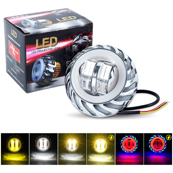 Faro De Ojo De Diablo/ángel Led Para Motocicleta