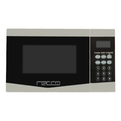 Horno Microondas 20 Lt Panel Digital Rmd-b20 Gris Recco 110v