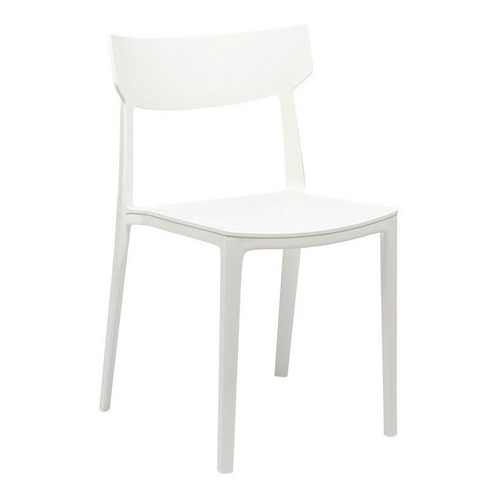 Silla de comedor Rossi Rio, estructura color blanco, 1 unidad