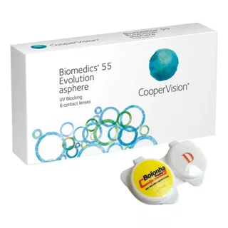 Lente De Contato Incolor Biomedics 55 Evolution - Cx 6 Und´s