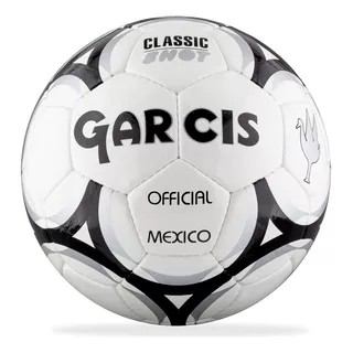 Balón Garcis Fútbol - Classic Shot - Replica - Cosido A Mano Blanco