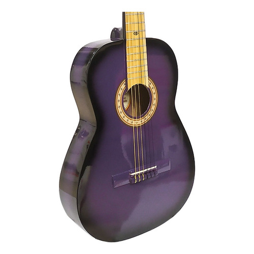 Guitarra Acústica Clásica Cerro Grande Cl1-morado Sombreado Color Violeta Orientación De La Mano Diestro