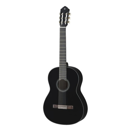 Guitarra criolla clásica Yamaha C40 para diestros negra palo de rosa brillante