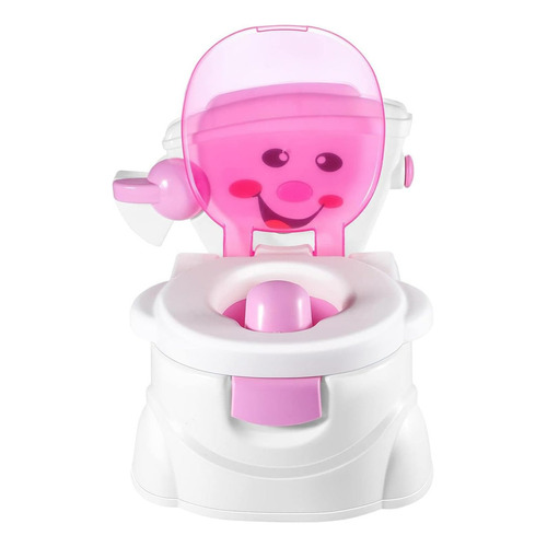 Bañito Entrenador Para Bebes Portatil Infantil Baño Inodoro Color Rosa Liso