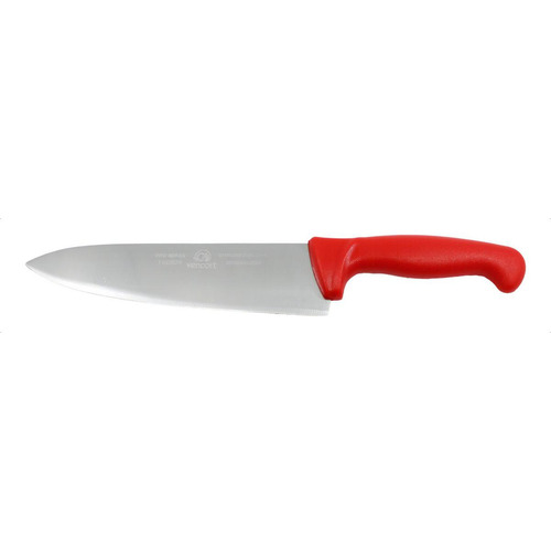 Cuchillo Para Chef Profesional De 8 Pulgadas Acero Inox Color Rojo