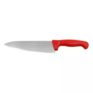 Cuchillo Para Chef Profesional De 8 Pulgadas Acero Inox Color Rojo