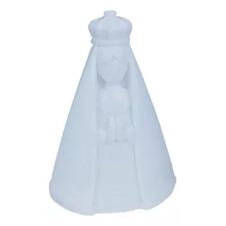 Luminária Nossa Senhora Aparecida Abajur Santinha Quarto Cor Da Estrutura Branco