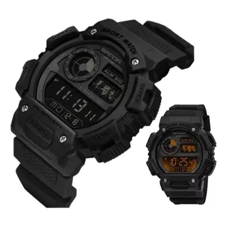 Relógio Masculino Sanda Militar Cronômetro Digital Led Cor Da Correia Preto