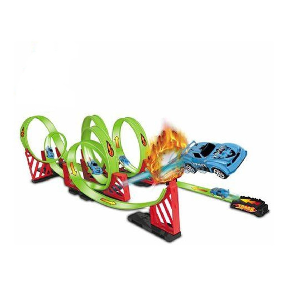 Pista Carro Set Armable Track Racing Rotación Juguete Niños 