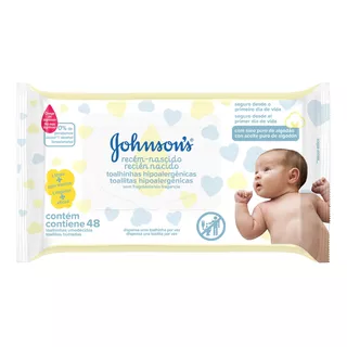 Toallitas Húmedas Para Bebé Johnson's® Recién Nacido 48 Und