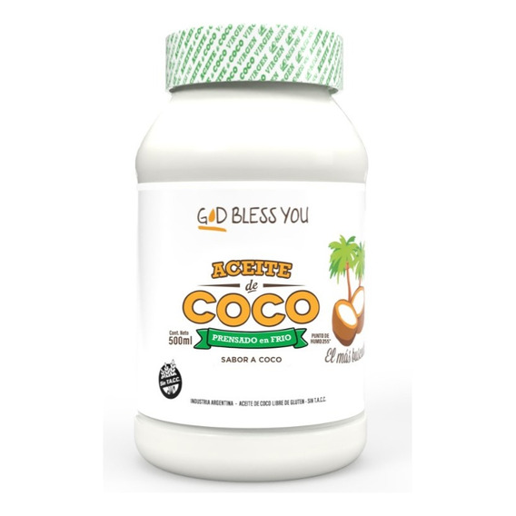 Aceite de coco virgen God Bless You 500ml