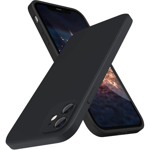 Carcasa Full Silicona Cubre Cámaras Para iPhone 11  (2 Cámaras) - Color Negro