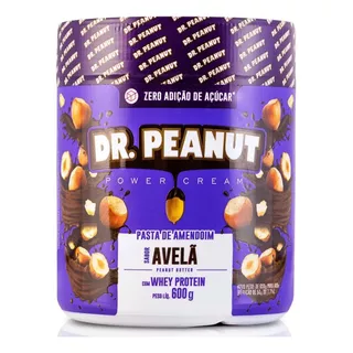 Pasta De Amendoim Dr Peanut - Sabor Avelã Em Pote De 600g