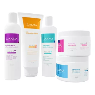 Kit Limpeza De Pele Lakma 5 Produtos