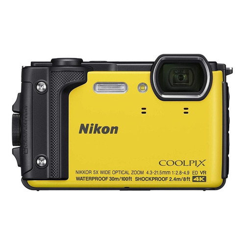  Nikon Coolpix W300 compacta color  amarillo 