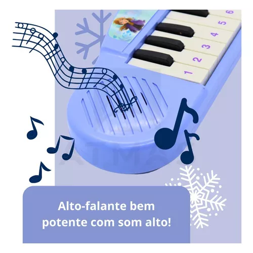 Super Teclado Piano Musical Infantil Bebe Educativo Sons Cor Mickey