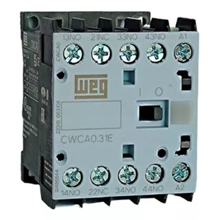 Minicontator Auxiliar Weg Cwca0-31-00v26 10a 3na +1nf 220vca